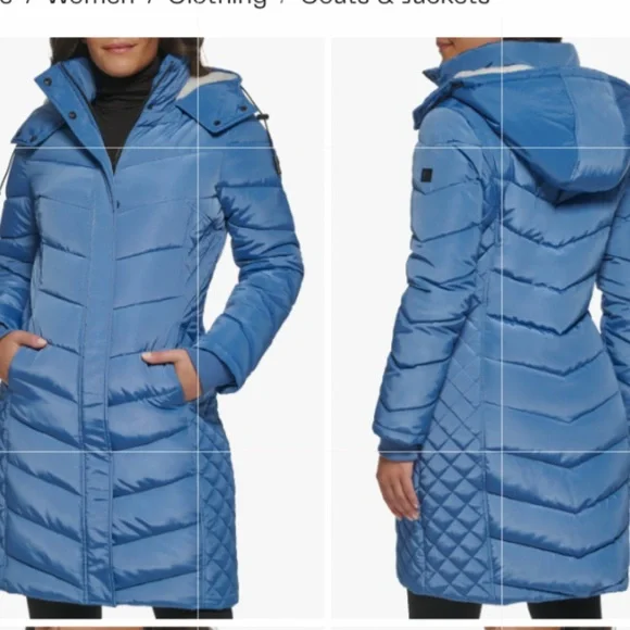 Kenneth Cole Women's Puffer Coat SZ-LG NWT - Picture 1 of 5